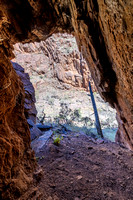 Barrarana Gorge West Ramparts - Outwards View from Cave