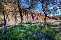 11d. Coloured Clay Embankment, Parachilna Gorge Road,           33cmh x 42cmw